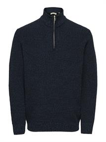 ONSJOIN REG LS HIGH NECK KNIT CAMP dark sapphire