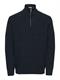 ONSJOIN REG LS HIGH NECK KNIT CAMP dark sapphire