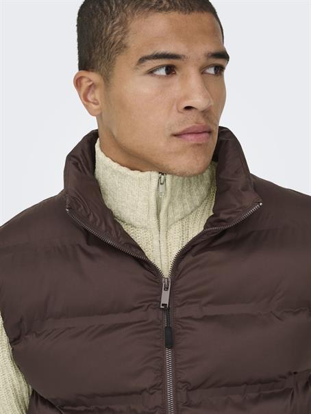 ONSJOIN REG LS HIGH NECK KNIT CAMP egret