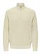 ONSJOIN REG LS HIGH NECK KNIT CAMP egret