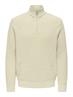 ONSJOIN REG LS HIGH NECK KNIT CAMP egret