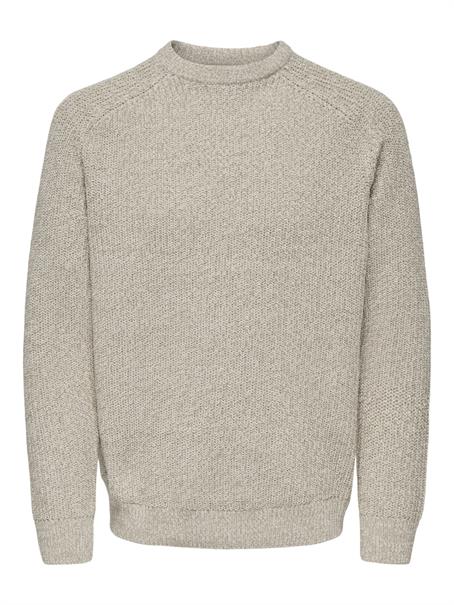 ONSJOIN RLX LS RAGLAN KNIT silver lining