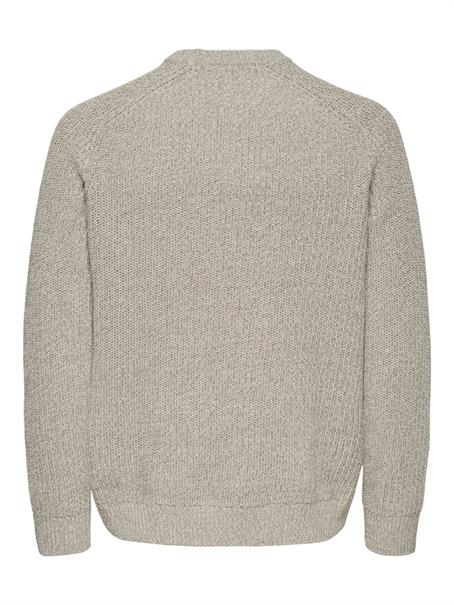 ONSJOIN RLX LS RAGLAN KNIT silver lining