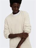 ONSJONAS REG CREW NECK KNIT egret
