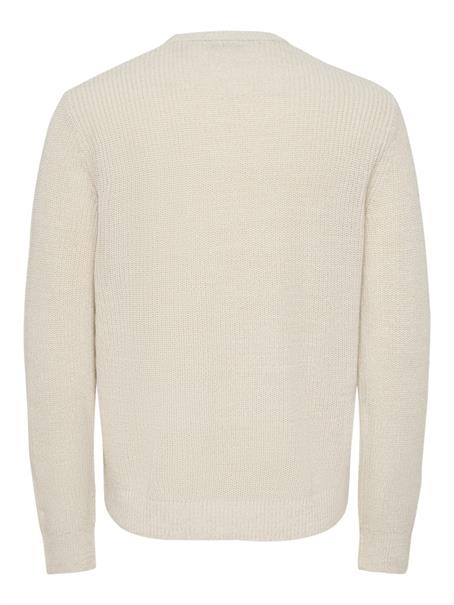 ONSJONAS REG CREW NECK KNIT egret
