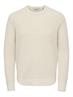 ONSJONAS REG CREW NECK KNIT egret