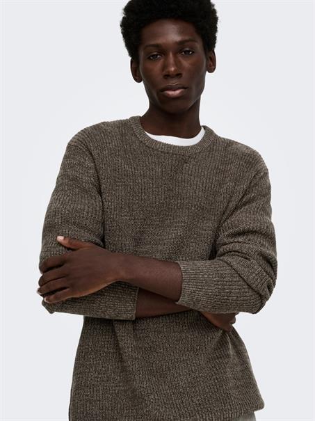 ONSJONAS REG CREW NECK KNIT falcon