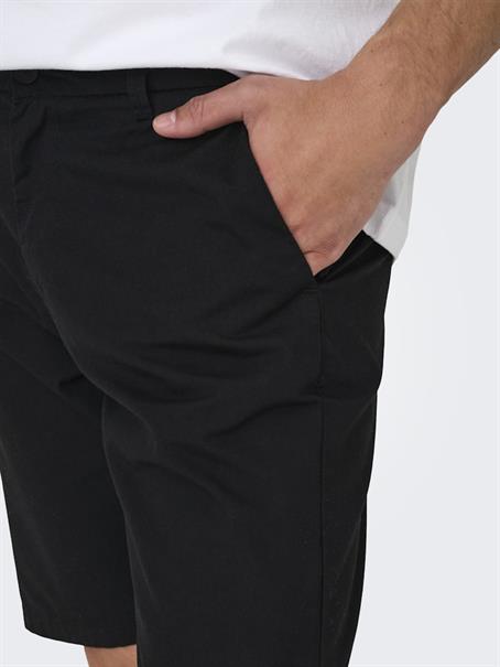 ONSKAL CHINO 0287 SHORTS CS black