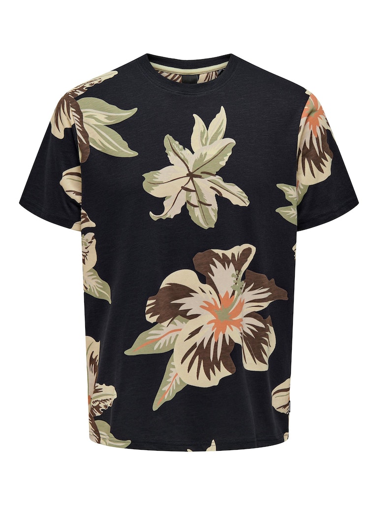 Only & Sons Herren T-Shirt 22022164 Dark Navy - kleidung