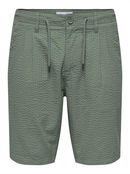 ONSLEO LIFE 0009 SEERSUCKER SHORTS NOOS castor gray