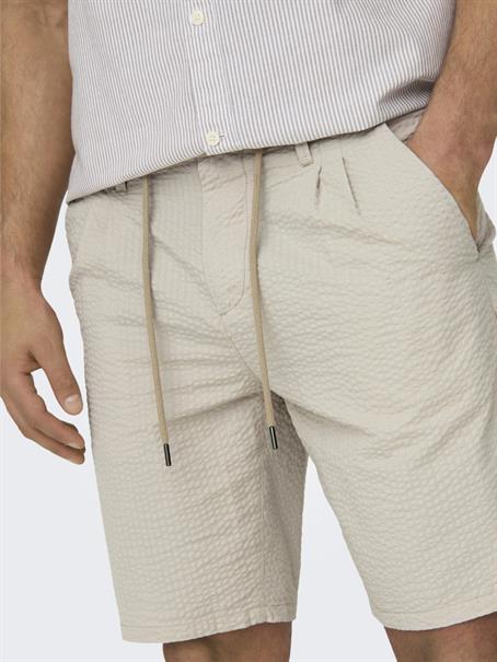 ONSLEO LIFE 0009 SEERSUCKER SHORTS NOOS silver lining