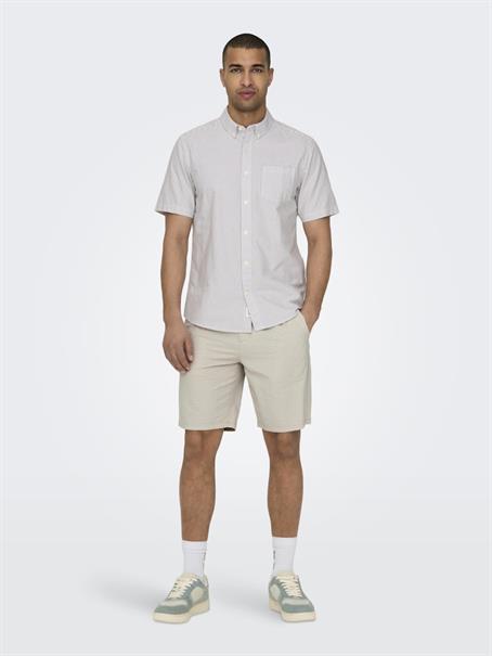ONSLEO LIFE 0009 SEERSUCKER SHORTS NOOS silver lining
