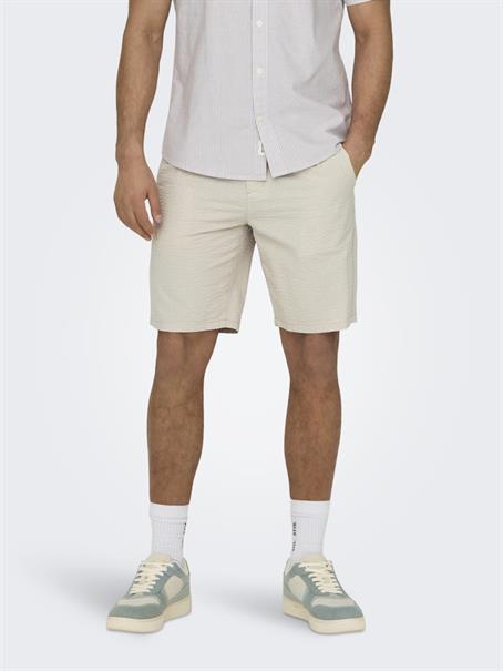 ONSLEO LIFE 0009 SEERSUCKER SHORTS NOOS silver lining