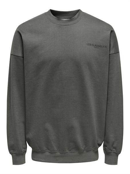 ONSLES CLASSIQUES RLX CREWNECK grey pinstripe