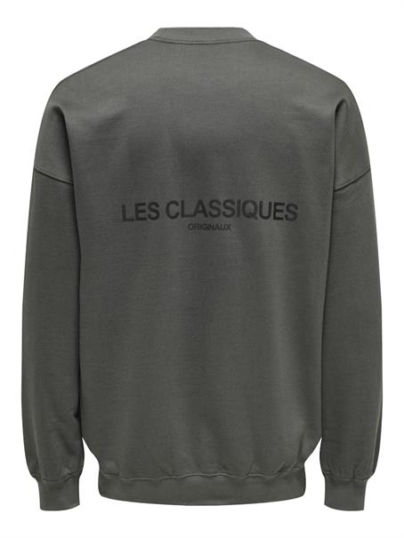 ONSLES CLASSIQUES RLX CREWNECK grey pinstripe