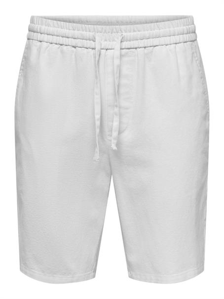 ONSLINUS 0007 COT LIN SHORTS NOOS bright white