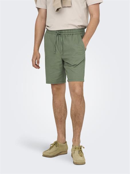 ONSLINUS 0007 COT LIN SHORTS NOOS sea spray