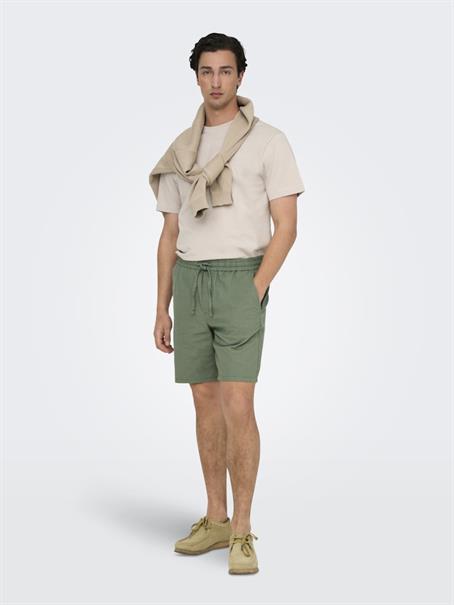 ONSLINUS 0007 COT LIN SHORTS NOOS sea spray