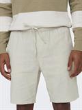 ONSLINUS 0007 COT LIN SHORTS NOOS silver lining
