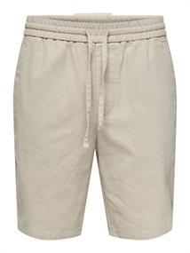 ONSLINUS 0007 COT LIN SHORTS NOOS silver lining