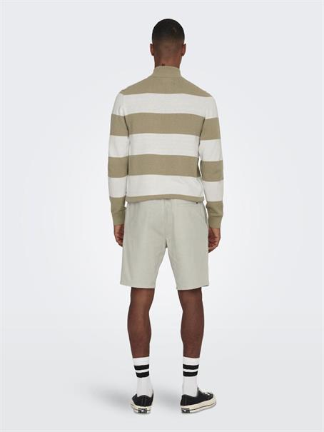 ONSLINUS 0007 COT LIN SHORTS NOOS silver lining