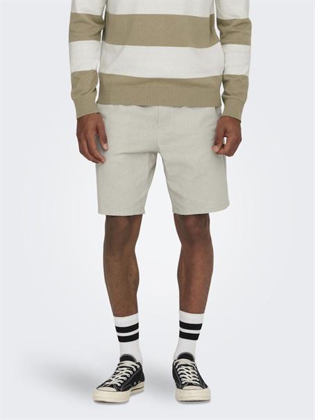ONSLINUS 0007 COT LIN SHORTS NOOS silver lining