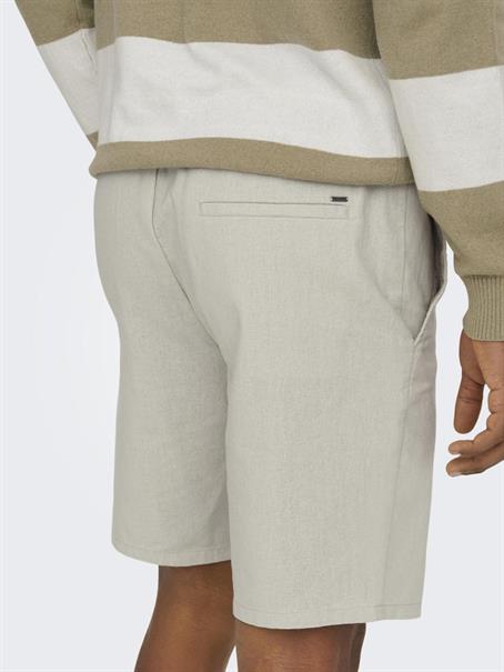 ONSLINUS 0007 COT LIN SHORTS NOOS silver lining