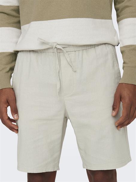 ONSLINUS 0007 COT LIN SHORTS NOOS silver lining