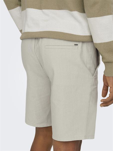 ONSLINUS 0007 COT LIN SHORTS NOOS silver lining