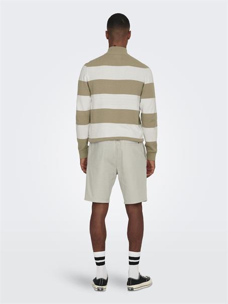 ONSLINUS 0007 COT LIN SHORTS NOOS silver lining