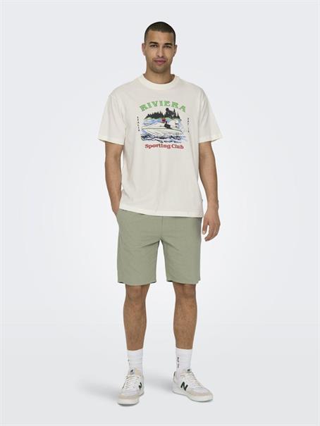 ONSLINUS 0007 COT LIN SHORTS NOOS tea