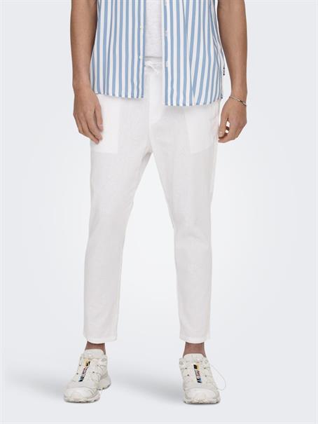 ONSLINUS CROP 0007 COT LIN PNT NOOS bright white