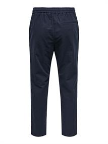 ONSLINUS CROP 0007 COT LIN PNT NOOS dark navy
