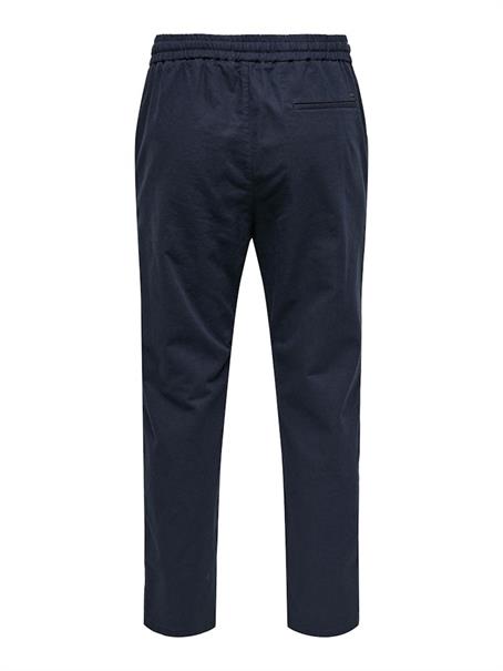 ONSLINUS CROP 0007 COT LIN PNT NOOS dark navy