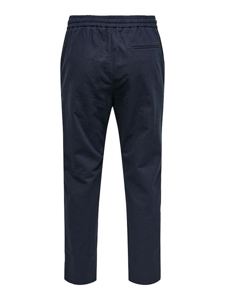 ONSLINUS CROP 0007 COT LIN PNT NOOS dark navy