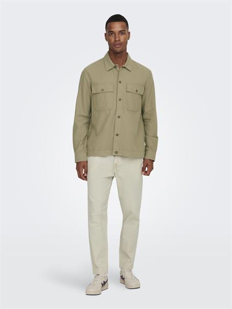 ONSLINUS CROP 0007 COT LIN PNT NOOS silver lining