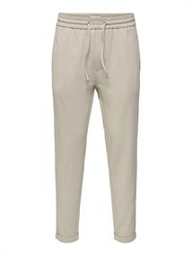 ONSLINUS CROP TAP 0192 PANT silver lining