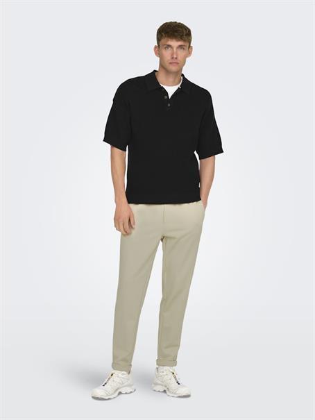 ONSLINUS CROP TAP 0192 PANT silver lining