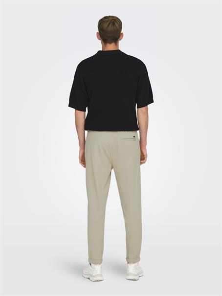 ONSLINUS CROP TAP 0192 PANT silver lining