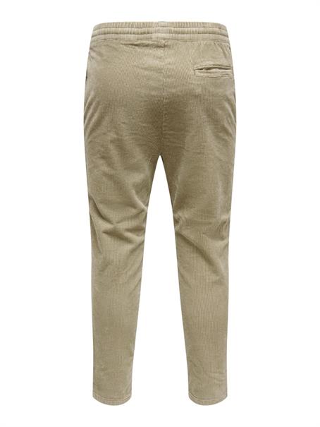 ONSLINUS CROPPED CORD 9912 PANT NOOS chinchilla