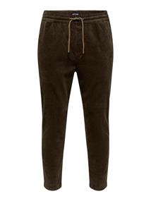 ONSLINUS CROPPED CORD 9912 PANT NOOS slate black