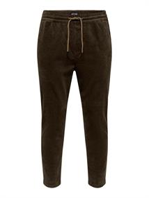 ONSLINUS CROPPED CORD 9912 PANT NOOS slate black