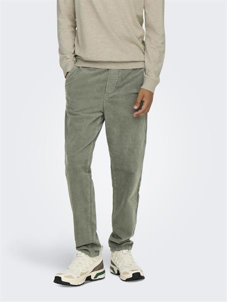 ONSLINUS TAP CORDUROY 0185 PANT NOOS castor gray