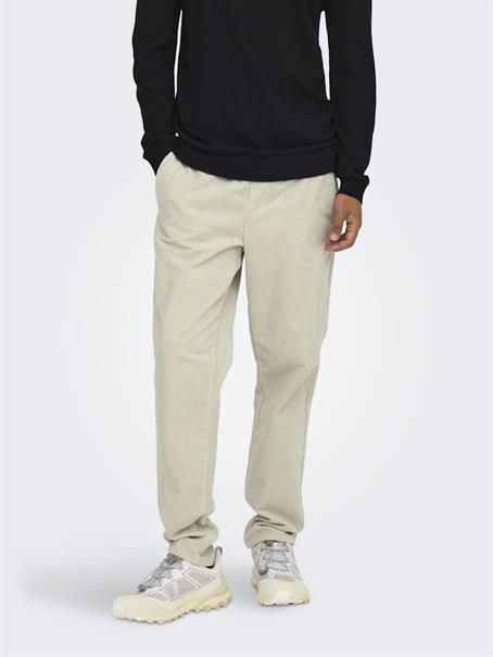 ONSLINUS TAP CORDUROY 0185 PANT NOOS silver lining