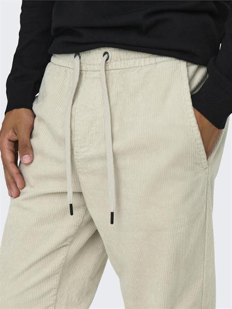 ONSLINUS TAP CORDUROY 0185 PANT NOOS silver lining