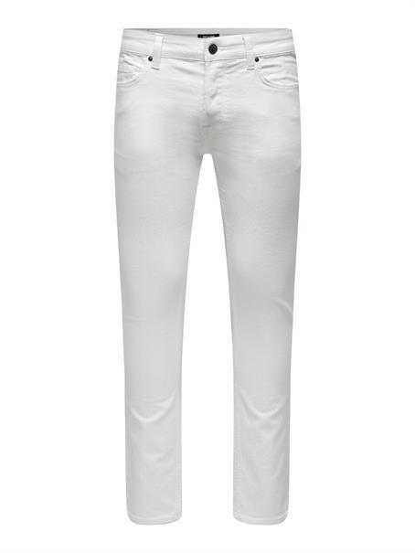 ONSLOOM LIFE SLIM TWILL 4452 PANT white