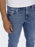 ONSLOOM SLIM MB 6756 MAT DNM NOOS medium blue denim