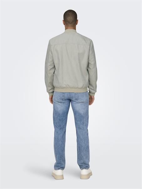 ONSLUCAS FAKE SUEDE BOMBER OTW vapor blue