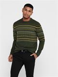 ONSLUDVIG 7 CHEST JAQ KNIT deep depths