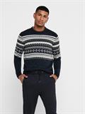 ONSLUDVIG 7 CHEST JAQ KNIT phantom